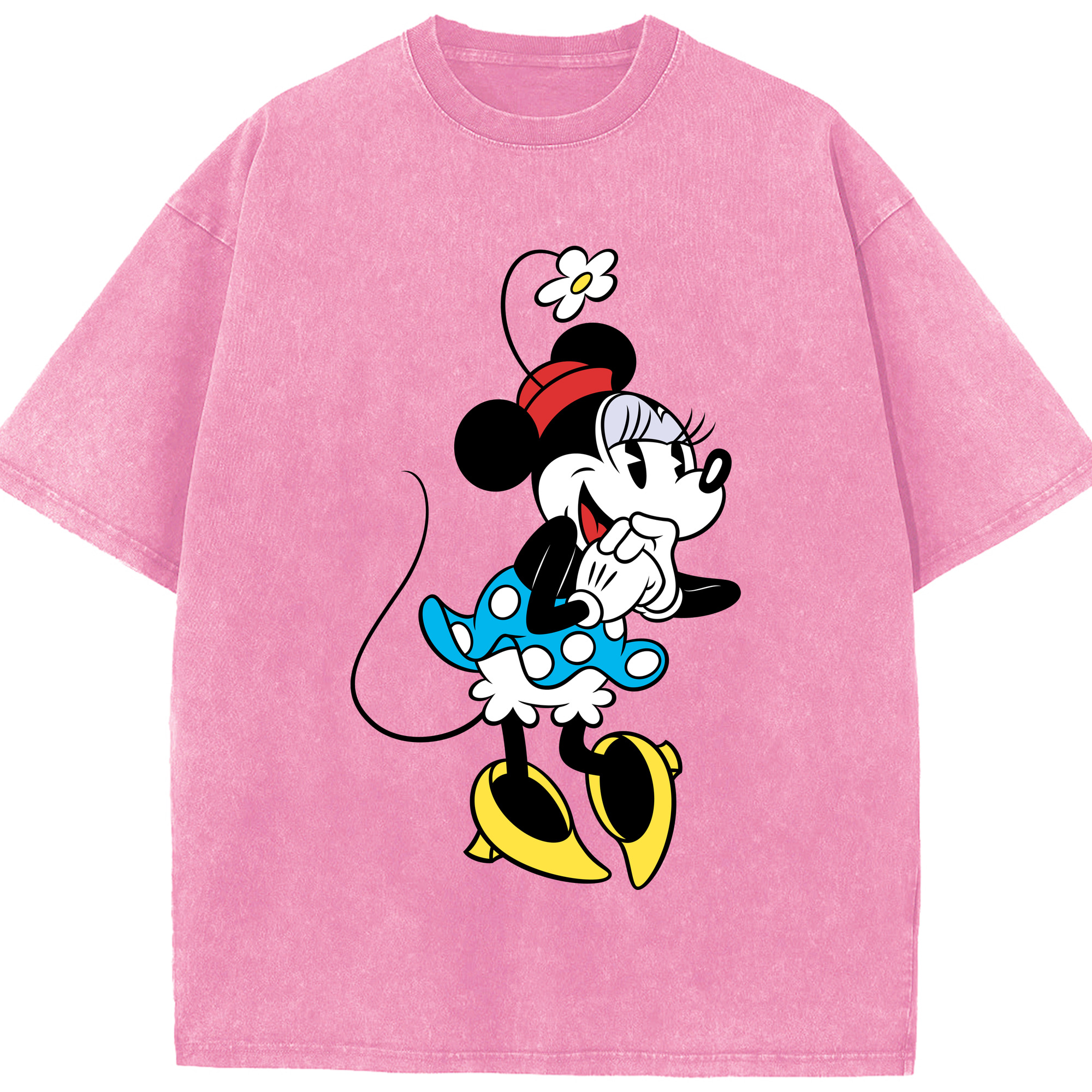 （画像用） ミッキーマウス Mickey Mouse 綿100% ヴィンテージ風 半袖Tシャツ（フロントプリント）